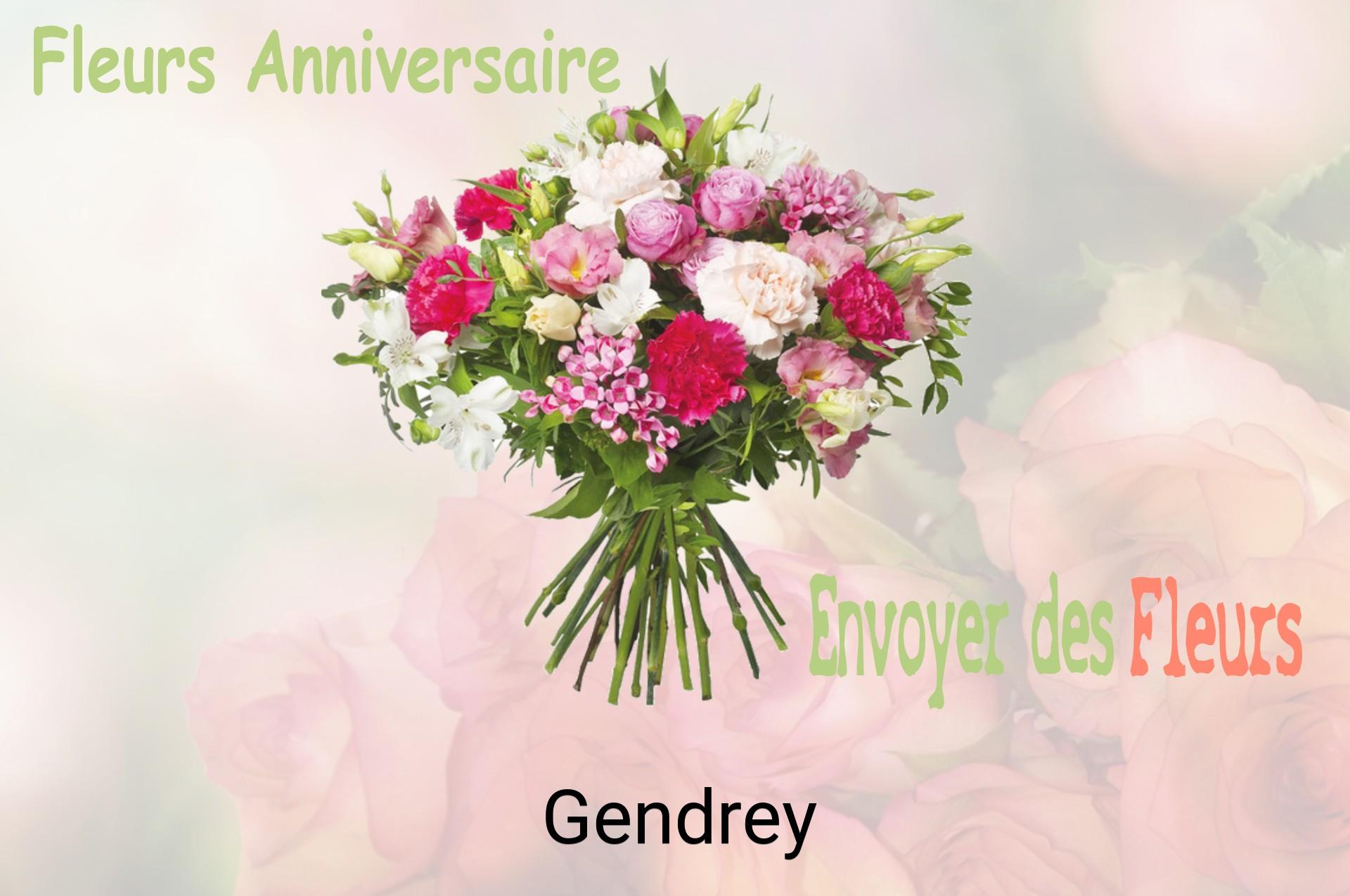 Bouquet de fleurs d’anniversaire livré à Gendrey