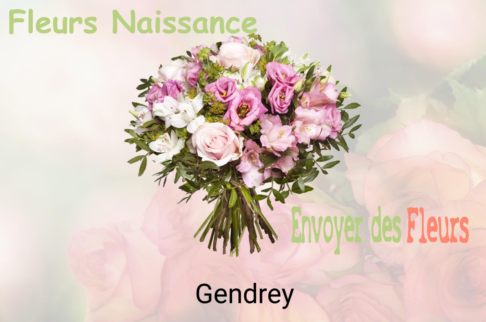 Bouquet de fleurs de naissance livré à Gendrey